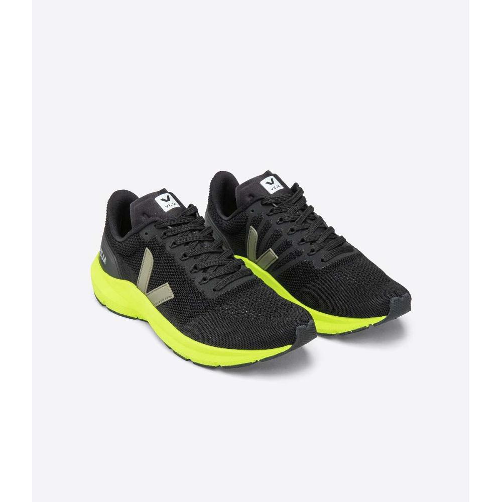 Men's Veja MARLIN LT V KNIT Running Shoes Black | ZA 139RVD